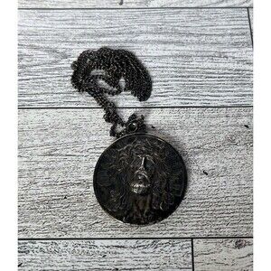 Vintage Creed 925 Sterling Silver Jesus Mary Guadalupe Pendant Religious